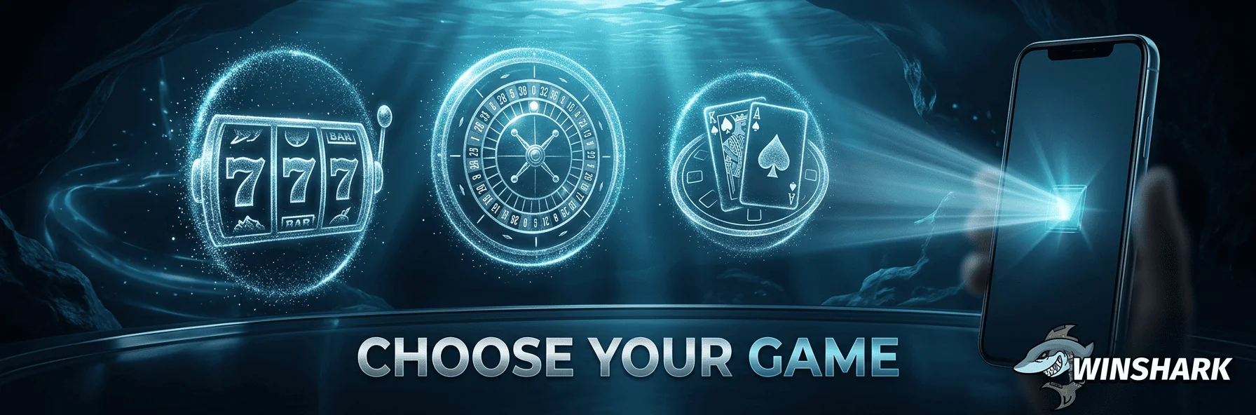 Winshark Casinospiele von beliebten Spieleentwicklern