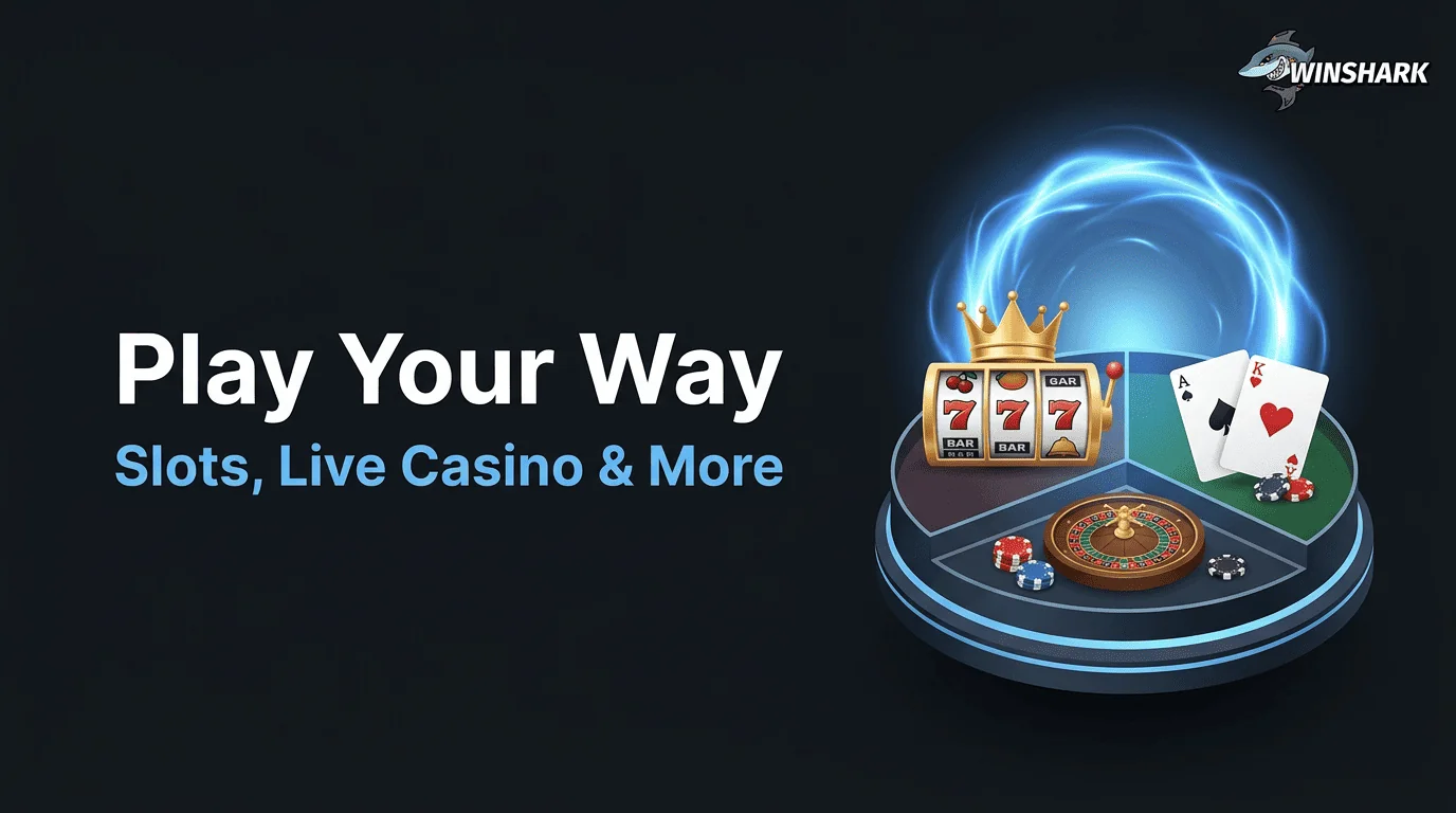 Winshark mobiles Casino mit Slots und Live Spielen
